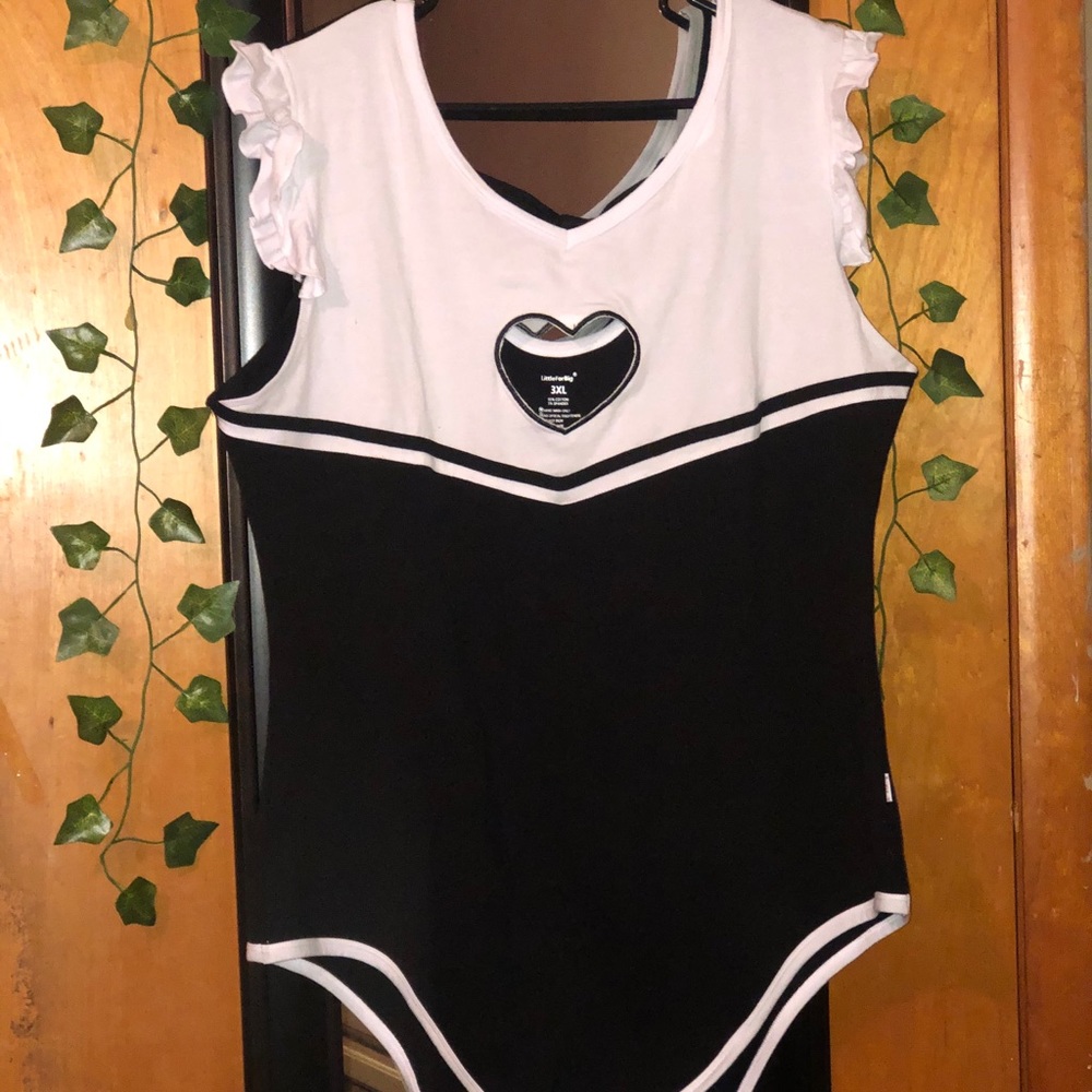 little for big plus sized body suit 3x